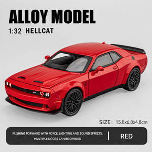 1: 32 hellcat พลังงานกลับเสียงและการจำลองแสงรวมโมเดลรถสปอร์ตสีทองโมเดลเด็กผู้ชายจี้ของเล่นรถของเล่นโลหะผสม - Product Image 2