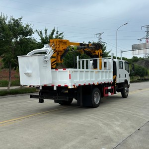 Isuzu ELF 4x4 Off Road Truck <b>Crane</b> Vehicle Cargo Lifting <b>Crane</b> Truck with Auger for Construction Transport - Product Image 4