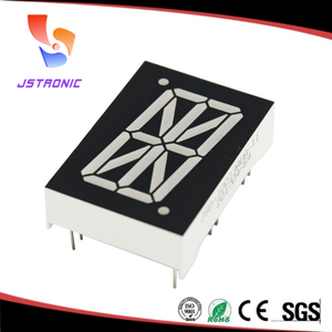 Afficheur LED alphanumérique Jstronic à 1 chiffre et 16 segments, 1 pouce, couleur rouge ambre, cathode commune, écran numérique pour indicateur d'ascenseur - Product Image 1