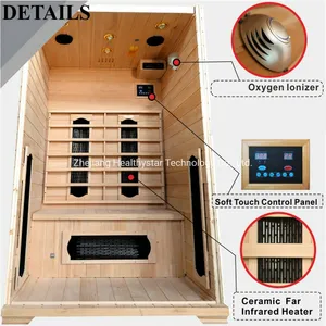 <span class=keywords><strong>Sauna</strong></span> <span class=keywords><strong>infrarouge</strong></span> extérieur pour deux personnes avec housse de pluie - Product Image 3