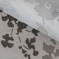 Innermor Luxueux Fleur Blanche Tulle Rideaux Simple Sheer pour Fenêtre Tissé Technique pour Salon Cuisine Hôpital Hôtel