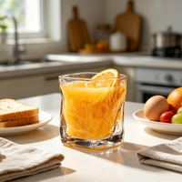 Mug en verre sans plomb de 200 ml, classique, résistant à la chaleur, pour la rentrée scolaire, le bureau, le restaurant, passe au lave-vaisselle
