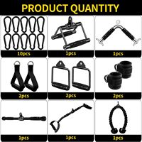 Accessoire de tirage triceps CZFFIT, accessoires pour machine à câble pour la maison, accessoire de tirage LAT pour la musculation