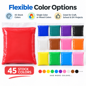 Air Dry Clay 50g Resealable Bag 45 Colors Smooth Modeling Clay Plasticine Play Dough <b>for</b> <b>Kids</b> DIY <b>Craft</b> School OEM Bulk Supply - Product Image 2
