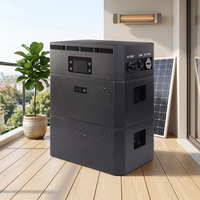 Système de stockage d'énergie solaire pour balcon, IP65, connecté au réseau et hors réseau, 2,5 kWh, 5 kWh, 10 kWh, batterie LiFePo4 empilable