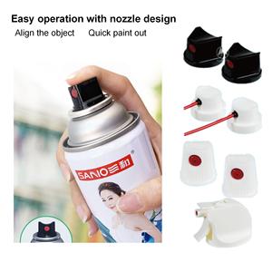 Pintura en <span class=keywords><strong>Aerosol</strong></span> automática de uso <span class=keywords><strong>General</strong></span>, espray de pintura en <span class=keywords><strong>Aerosol</strong></span> de satén negro de bajo brillo, lata de 400ml, venta al por mayor - Product Image 4