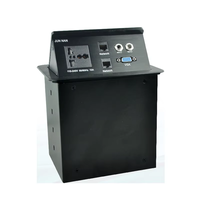 Prise de courant escamotable pour salle de réunion de bureau, prise de courant USB escamotable en alliage d'aluminium, prise de courant de bureau