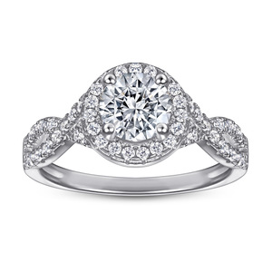 Luxury 925 Sterling <b>Silver</b> Cubic Zirconia Bridal Jewelry <b>Set</b> 3PCS Necklace Earrings <b>Ring</b> for Women Engagement Anniversary - Product Image 3