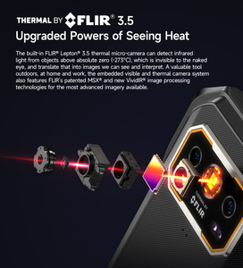 Ulefone Armor 27T Pro+ Thermal Rugged Phone 12+256GB 6.78inch 5G 120Hz 10600mah Android 15 5G 64MP Night Vision 50MP Main Camera - Product Image 5