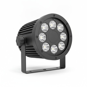 ไฟพาร์ LED สำหรับงานแต่งงานกลางแจ้ง IP65 18x12W RGBWA+UV 6-in-1 พร้อมแผงควบคุมแบบสัมผัสและรีโมท IR สำหรับสถานที่จัดงานในสวน - Product Image 1