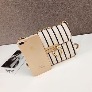 Bolso Bandolera de Lona de Alta Calidad, Versátil y Elegante, con Cadena Moderna, Novedad de Verano 2019 - Product Image 3