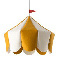 Décoration d'éclairage personnalisée de lustre en tissu feutre patchwork couleur cirque minimaliste moderne