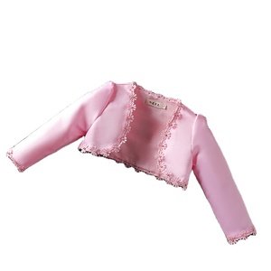 Princesse mariée <span class=keywords><strong>boléro</strong></span> fille Sunblock châle Floral Cardigan pour les filles de fleur - Product Image 1