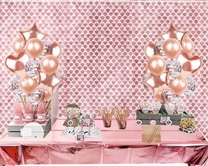 1x2M In Oro Rosa <span class=keywords><strong>Cuore</strong></span> Foil Tende Per Il Compleanno di Cerimonia Nuziale Nuziale Doccia di Fidanzamento Baby Shower di Natale Foto Sullo Sfondo - Product Image 6