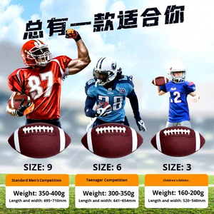 Manufacturer-Customized Model 003 American <strong>Football</strong> 3/6/9 Machine-Sewn PU Microfiber Competition Training <strong>Children's</strong> PVC CN - Product Image 3