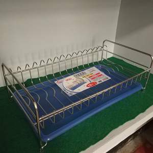 Égouttoir à vaisselle simple couche en acier inoxydable HS-012 Taille L Séchage rapide Forme carrée Hiver 2017 - Product Image 1