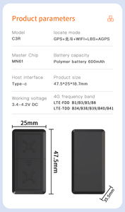 <strong>GPS</strong> Smart 4g Mini Portable Real-time <strong>GPS</strong> tracker Magnetic Navigation Bicycle Positioning Device Vehicle Alarm <strong>Locator</strong> - Product Image 3