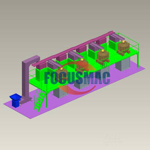 Odak makineleri yeni paslanmaz çelik 304 Fastback patates cipsi fıstık besleme için hareket konveyör 4cbm/h kapasite değişken hız - Product Image 2