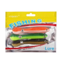 Leurre souple de pêche 10cm 6g, simulation de vers de terre et de loche, leurres bioniques nageurs pour la pêche au bar