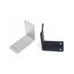 Customized Stamping Furniture Hardware Black Powder Coated Metal Headphone Stand Hanger
