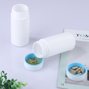250ml white cylindrical plastic <b>bottle</b> with screw cap, protected from <b>light</b>, PE plastic packaging <b>bottle</b>, health product <b>bottle</b> - Product Image 3