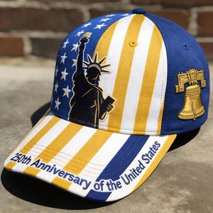 Gorra de Béisbol Deportiva Vintage de 6 Paneles con Estampado Digital de la Estatua de la Libertad de EE. UU., Bordado 3D, Visera Unisex, Personalizada, Estilo Urbano Informal, Protección Solar - Product Image 2
