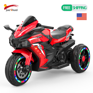 Электроскутер 12В, детский электрический мотоцикл, высокая грузоподъемность 50 кг, <span class=keywords><strong>3</strong></span> колеса, устойчивый, материал PP, со светодиодной подсветкой, для перепродажи - Product Image 1