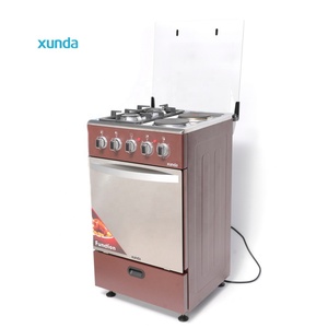 Cuisinière autonome Xunda avec 4 brûleurs, 2 plaques chauffantes électriques <span class=keywords><strong>et</strong></span> 2 brûleurs à <span class=keywords><strong>gaz</strong></span>, <span class=keywords><strong>four</strong></span> à <span class=keywords><strong>gaz</strong></span> intégré – Fournisseur d'usine - Product Image 3