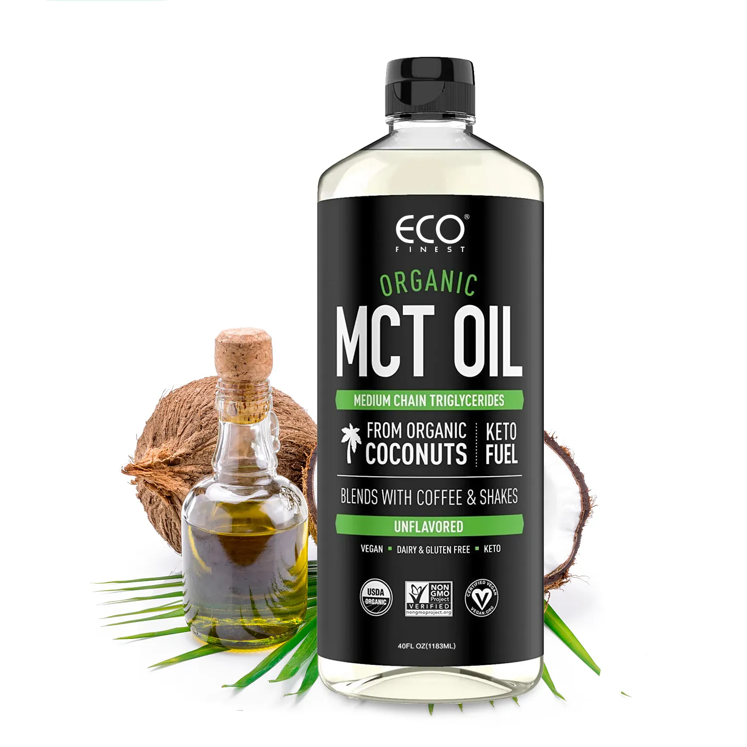 Aceite de coco Mct 100% orgánico virgen, para pérdida de peso, Spa y Fitness, venta al por mayor