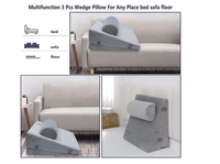 3 Stück Memory Foam Egg Crate Bettkeil kissen für Beine, Knie und Rückens tütz kissen | Acid Reflux, Anti Schnarchen, Lesen