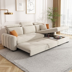 Set Divano Letto Multifunzionale a Doppio Uso per Piccoli Appartamenti, Pieghevole ed Estensibile, Nuovo per Soggiorno - Product Image 3