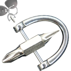 A0528 Porte-clés tournevis multifonction, outil de réparation, tournevis cruciforme et plat, gadget de poche, outils de démontage de vis - Product Image 3