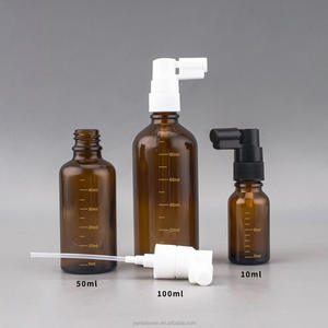 Bouteilles de spray nasal et buccal en verre de 5 à 100 ml en gros, avec buse en forme de trompe d'éléphant à angle droit, pour nettoyage au sel, rechargeables - Product Image 2