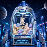 Assortiment de jouets en peluche pour machines de jeu à grue, prix de récompense pour salles d'arcade, styles variés pour événements pour enfants, achat en gros