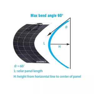 Panneaux solaires semi-flexibles HCF HJT 150W, générateurs solaires photovoltaïques portables, <span class=keywords><strong>camping</strong></span>-<span class=keywords><strong>car</strong></span>, fourgonnettes, clôture, espaces extérieurs piétonnables, module pliable - Product Image 3