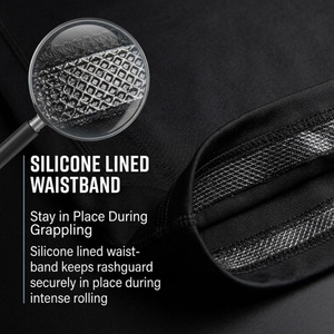 Maglia a Compressione a Maniche Lunghe da Uomo con <span class=keywords><strong>Protezione</strong></span> UV per BJJ No Gi, Surf, Nuoto, Allenamento in Palestra, Asciugatura Rapida - Product Image 5