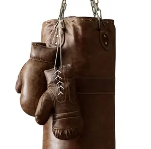 Высокое качество Муай Тай тяжелых сумок/боксирования, сумки/кожа удар boxingheavy боксерская груша комплект эластичных лент машина для упаковывания в коробки