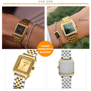 นาฬิกาข้อมือผู้หญิงคลาสสิก ขนาด 26*30 มม. ตัวเรือนสแตนเลสสตีล 316L สไตล์ฮิปฮอป เครื่องควอตซ์ Miyota ของญี่ปุ่น กันน้ำ ปรับแต่งโลโก้ได้ - Product Image 4