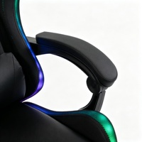 Silla de Juego Ergonómica Eléctrica con Luces LED RGB, Giratoria 360 Grados, Respaldo Alto, Cuero PU, Soporte Lumbar, Reposacabezas - Venta al por Mayor
