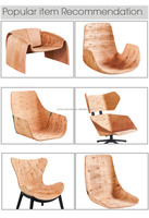 Pièces de cadre de chaise en contreplaqué d'eucalyptus moulé sur mesure pour la conception industrielle, accessoires de fauteuil pour salon et appartement