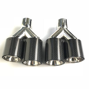 1 Paar Dual Carbon Fiber Uitlaatpijp Demper Tip Voor Bmw <span class=keywords><strong>M</strong></span> P Uitlaatpijp M2 F87 M3 F80 M4 F82 F83 M5 F10 M6 F12 F13 - Product Image 2