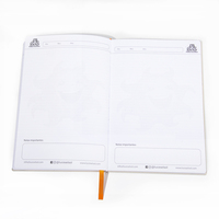 Carnet/Journal en cuir rigide personnalisé avec reliure thermique et piqûre à cheval, Agendas et Cahiers A5 2026-2027