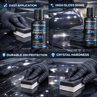 Revêtement céramique GRAPHENE SURFACE CRYSTONEX 20H Adam's Polishes L-25 70ML Protection 10 ans Épaisseur 60µm Dureté >12H Voitures