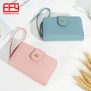 FFY NEW DESIGN SIMPLE LADY WALLET CARD HOLDER LONG ZIPPER WOMEN PURSE CUSTOM LONG WALLET - Product Image 3