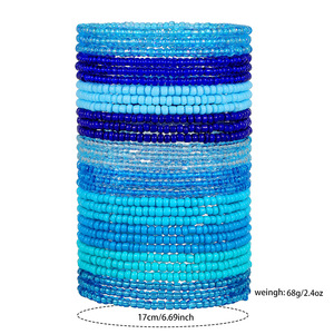 <b>Beaded</b> <b>Bracelet</b> Set 30 Pieces Stackable Seed Bead Jewelry Bohemian Style Unisex Fashion <b>Bracelets</b> - Product Image 4