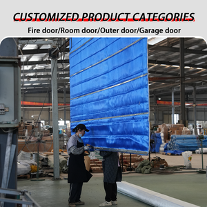 Oem & ODM nhà máy khác cán cửa siêu thị 180 phút lửa đánh giá chống cháy cán cửa lửa Rèm màn trập - Product Image 5