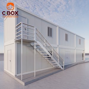 Bâtiments modulaires légers Cbox de 20 pieds, détachables, construction à 2 étages, dortoir de chantier, camp de mine, maison préfabriquée en conteneur - Product Image 3