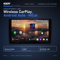 Layar Android Mobil KSOY T333 10 Inch Radio Universal Pemutar DVD Mobil Pemutar Android Stereo Radio Mobil