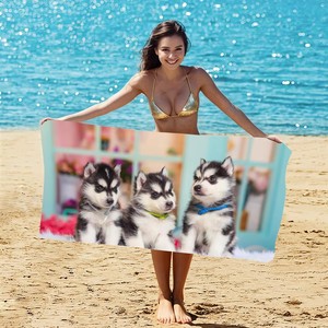 Toalla de Playa con Diseño de Gato Negro Mate MB034, Tamaño Grande para Adultos, Linda Toalla de Playa con Animalitos, para Viajes, Camping, Baño, Manta de Microfibra, Traje de Baño - Product Image 1