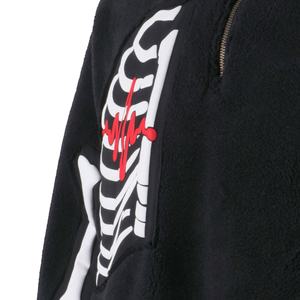 Veste en molleton sherpa à fermeture éclair surdimensionnée avec broderie personnalisée TOPSHOW pour hommes - Product Image 4